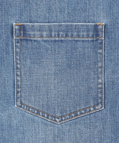 23区 L（ニジュウサンクオオキイサイズ）の「【見上愛さん着用/RED CARD TOKYO×23区】クロップド デニム ジャケット（デニムジャケット・レディース・ターコイズブルー系/ダルブルー系・44/46/48/50）」の17枚目の写真