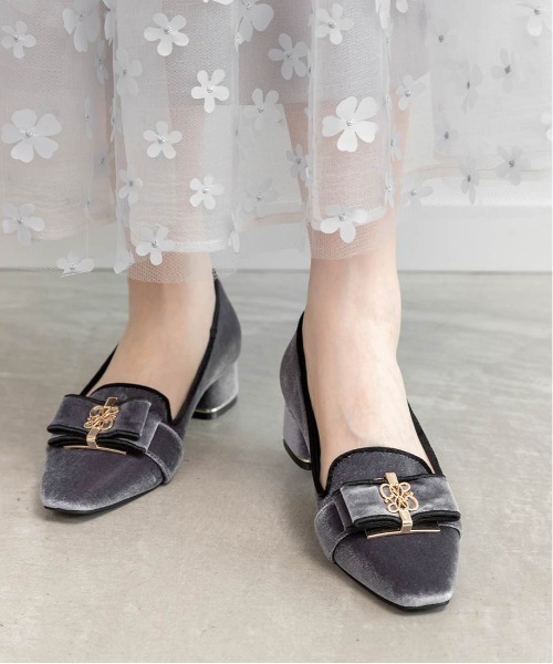 【専用】RANDA モノグラムリボンベロアローファー RANDA｜モノグラムリボンベロアローファー | Rakuten Fashion(楽天