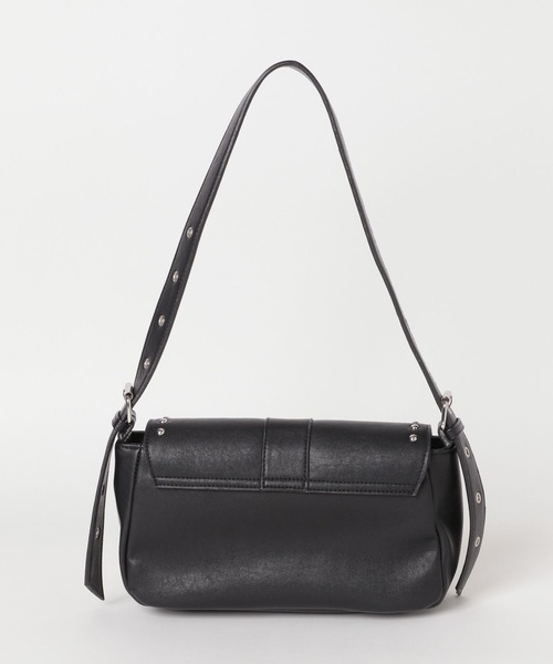 Heather(ヘザー)の「スタッズショルダーBAG 581662(ショルダーバッグ・レディース・ブラック/ベージュ・ONE SIZE)」の4枚目の写真