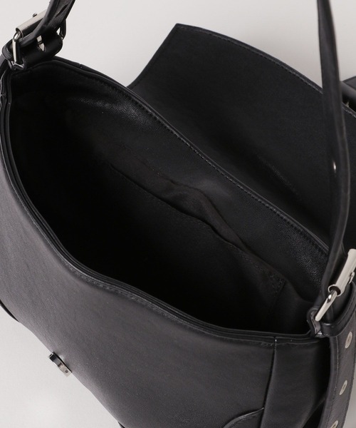 Heather(ヘザー)の「スタッズショルダーBAG 581662(ショルダーバッグ・レディース・ブラック/ベージュ・ONE SIZE)」の11枚目の写真