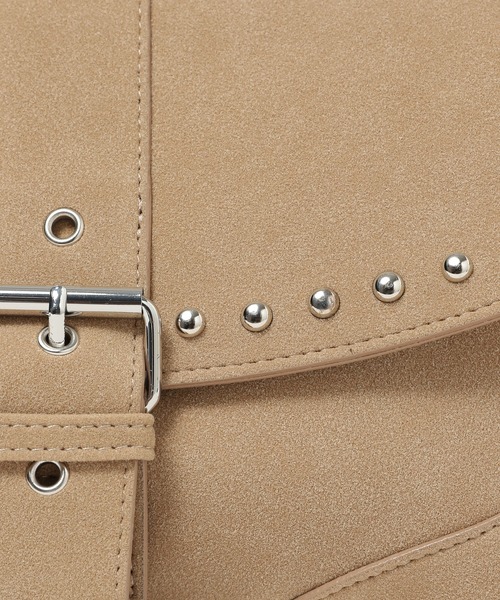 Heather(ヘザー)の「スタッズショルダーBAG 581662(ショルダーバッグ・レディース・ブラック/ベージュ・ONE SIZE)」の20枚目の写真