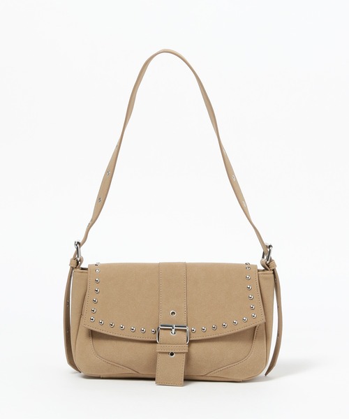 Heather(ヘザー)の「スタッズショルダーBAG 581662(ショルダーバッグ・レディース・ブラック/ベージュ・ONE SIZE)」の17枚目の写真