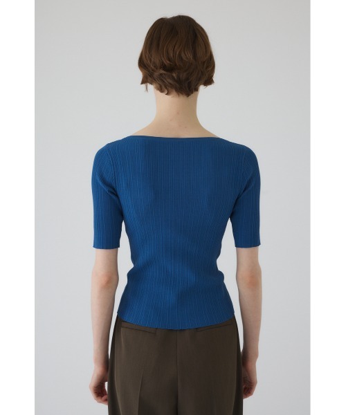 RIM.ARK(リムアーク)の「Rib zipper knit tops リブジッパーニットトップス(ニット/セーター・レディース・ブラック/グレー/ブルー・FREE)」の20枚目の写真