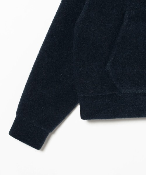 BEAMS(ビームス)の「ワイドショートフィット スライバー フルジップ フーディ(ブルゾン・メンズ・ダークブラウン/ネイビー・XL/L/M/S)」の7枚目の写真