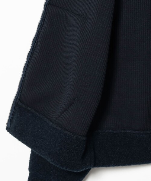 BEAMS(ビームス)の「ワイドショートフィット スライバー フルジップ フーディ(ブルゾン・メンズ・ダークブラウン/ネイビー・XL/L/M/S)」の8枚目の写真