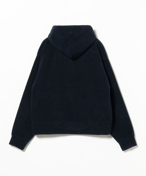 BEAMS(ビームス)の「ワイドショートフィット スライバー フルジップ フーディ(ブルゾン・メンズ・ダークブラウン/ネイビー・XL/L/M/S)」の9枚目の写真