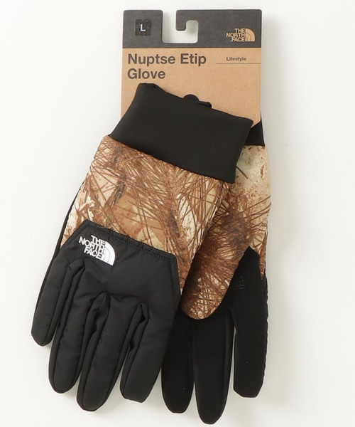 THE NORTH FACE(ザノースフェイス)の「THE NORTH FACE Nuptse Etip Glove / ザ・ノース・フェイス ヌプシ イーチップ グローブ(手袋・メンズ・ブラック/カーキ/カモフラージュ・L/M)」の9枚目の写真