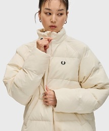 Fred Perry フード付きダウンジャケット アイボリー値下げ不可 FRED PERRY ブルゾン ジャンバー 「WEB先行予約」「FRED PERRY