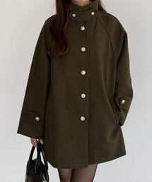 callautia（カラウティア）の「ゴールドボタンミドルコート（ステンカラーコート）」