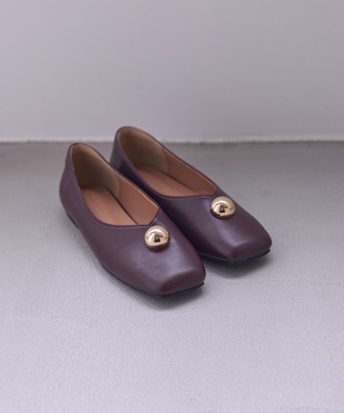 セール】メタルチャームバレエ 586670（バレエシューズ）｜mysty woman