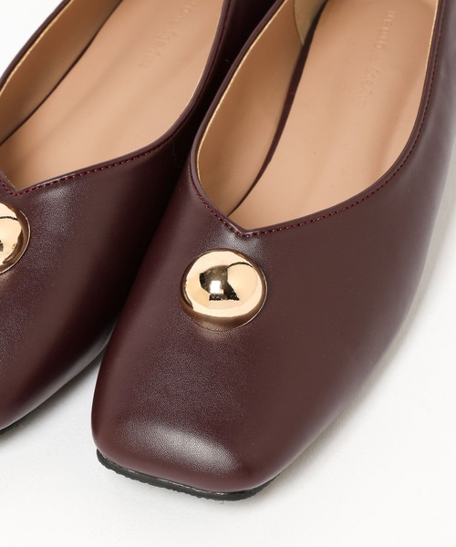 mysty woman（ミスティウーマン）の「メタルチャームバレエ　586670（バレエシューズ・レディース・ボルドー/ブラック・LARGE/MEDIUM）」の21枚目の写真
