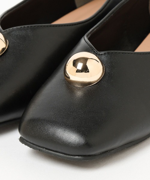 mysty woman（ミスティウーマン）の「メタルチャームバレエ　586670（バレエシューズ・レディース・ボルドー/ブラック・LARGE/MEDIUM）」の11枚目の写真