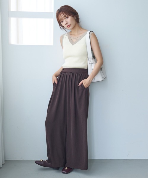 mysty woman（ミスティウーマン）の「メタルチャームバレエ　586670（バレエシューズ・レディース・ボルドー/ブラック・LARGE/MEDIUM）」の7枚目の写真