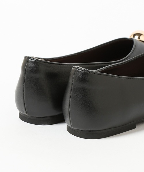 mysty woman（ミスティウーマン）の「メタルチャームバレエ　586670（バレエシューズ・レディース・ボルドー/ブラック・LARGE/MEDIUM）」の20枚目の写真