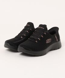 【SKECHERS】スケッチャーズ SLIP-INS:SUMMITS - CLASSY NIGHT(スリップインズ:サミッツ - クラッシーナイト)スリッポンスニーカー ワイドフィット 150128W