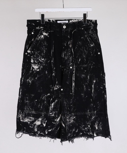 DISCOVERED(ディスカバード)の「DISCOVERED BLEACH HAKAMA SHORTS(デニムパンツ・メンズ・ホワイト/ブラック・1/3)」の16枚目の写真