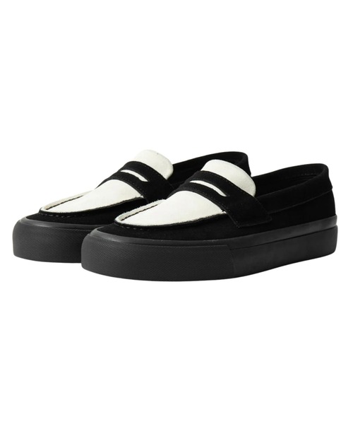 STANCLAN（スタンクラン）の「【STANCLAN】PENNY Suede Black X White（スリッポン・メンズ・ブラック×ホワイト・26.5/27.5/24.5/23.5/27/28/24）」の5枚目の写真