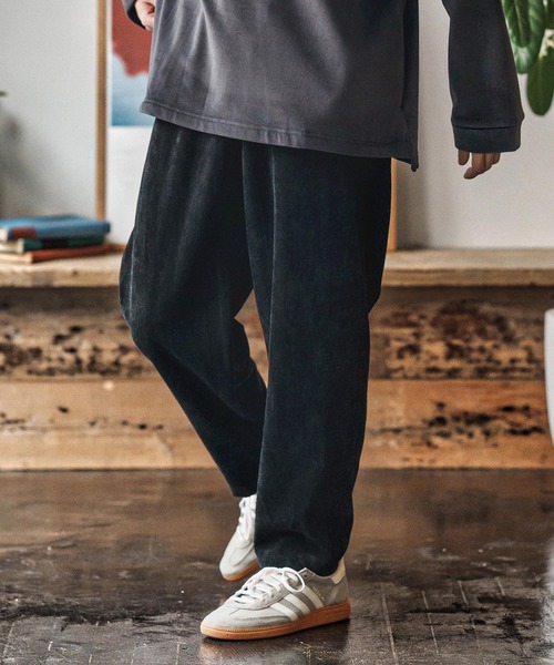CAMBIO(カンビオ)の「mp13959- Brushed Jacquard Balloon Pants バルーンパンツ(CAM25AW-007)(その他パンツ・メンズ・グレイッシュベージュ/ブラック/チャコール・L/M/S)」の2枚目の写真