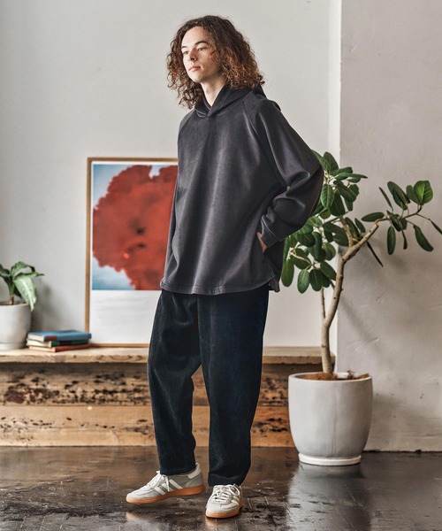 CAMBIO(カンビオ)の「mp13959- Brushed Jacquard Balloon Pants バルーンパンツ(CAM25AW-007)(その他パンツ・メンズ・グレイッシュベージュ/ブラック/チャコール・L/M/S)」の16枚目の写真