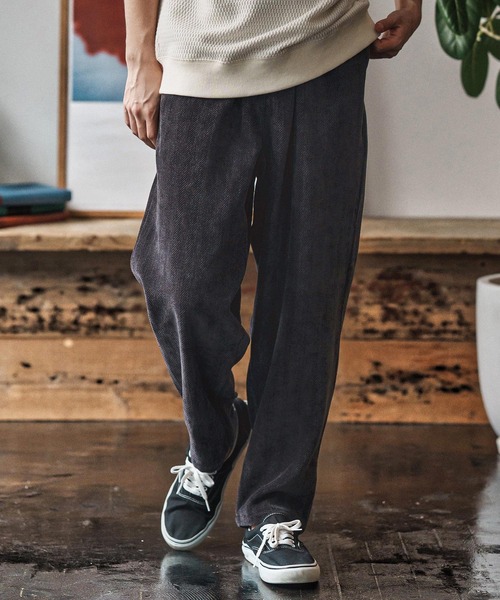 CAMBIO(カンビオ)の「mp13959- Brushed Jacquard Balloon Pants バルーンパンツ(CAM25AW-007)(その他パンツ・メンズ・グレイッシュベージュ/ブラック/チャコール・L/M/S)」の17枚目の写真