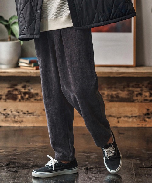 CAMBIO(カンビオ)の「mp13959- Brushed Jacquard Balloon Pants バルーンパンツ(CAM25AW-007)(その他パンツ・メンズ・グレイッシュベージュ/ブラック/チャコール・L/M/S)」の18枚目の写真