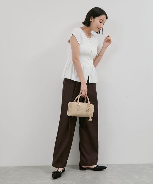 VIS（ビス）の「ロゴスエードミニボストンバッグ/2WAY（ボストンバッグ・レディース・ブラウン/ベージュ系その他/ピンク・FREE）」の21枚目の写真