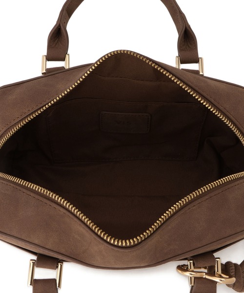 VIS（ビス）の「ロゴスエードミニボストンバッグ/2WAY（ボストンバッグ・レディース・ブラウン/ベージュ系その他/ピンク・FREE）」の15枚目の写真