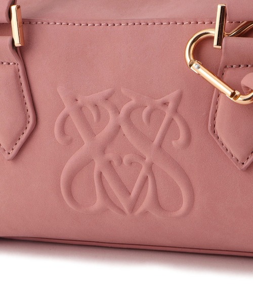 VIS（ビス）の「ロゴスエードミニボストンバッグ/2WAY（ボストンバッグ・レディース・ブラウン/ベージュ系その他/ピンク・FREE）」の13枚目の写真