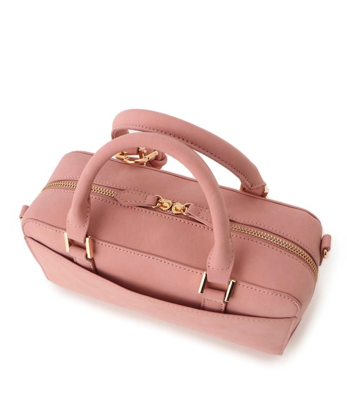 ◎y2k◎ COACH キャンバス スエード ミニボストンバッグ ピンク コーチ COACH バッグ （ピンク） -ファッション通販 FASHION WALKER