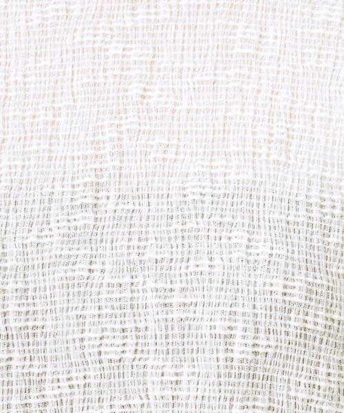 UNTITLED（アンタイトル）の「【五分袖/ジャージトップス】スラブカールマイヤープルオーバー（Tシャツ/カットソー・レディース・オフホワイト/ブラック/ブルー・00/50/48/44/04/02）」の8枚目の写真