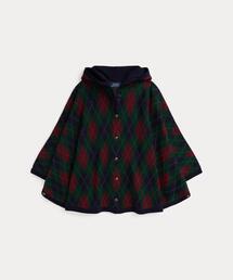 POLO RALPH LAUREN CHILDRENSWEAR（ポロ ラルフ ローレン チルドレンズウェア）の「アーガイル ウール フーデッド ポンチョ（ポンチョ・キッズ）」