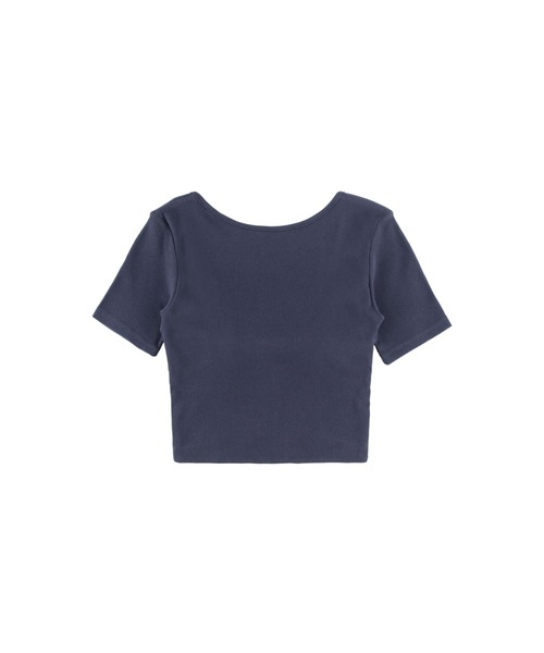 Wellness Back Adjuster Rib Top /バックオープンT（Tシャツ