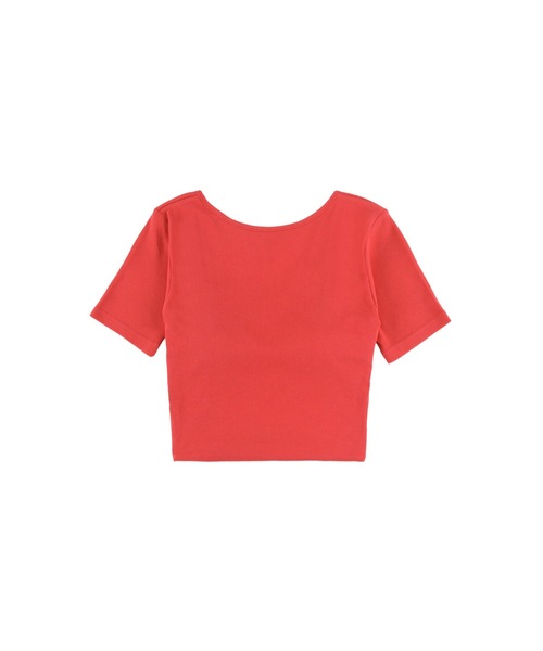 Wellness Back Adjuster Rib Top /バックオープンT（Tシャツ