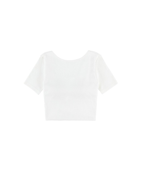 アリシアスタン Wellness Back Adjuster Rib Top /バックオープンT（Tシャツ