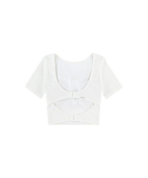 Wellness Back Adjuster Rib Top /バックオープンT（Tシャツ