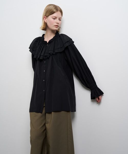 セール】トリアセローンボリュームカラーブラウス（シャツ/ブラウス