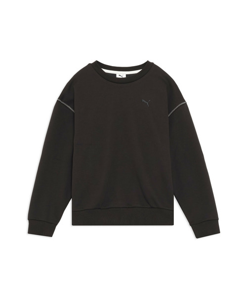 PUMA（プーマ）の「PUMA プーマ ウィメンズ ESS MX リラックスド クルー スウェット（スウェット・レディース・オフホワイト/ライラック/ブラック・SMALL/X-LARGE/LARGE/MEDIUM）」の13枚目の写真