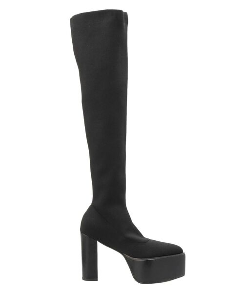 GYDA(ジェイダ)の「チャンキーソール KNEEニットブーツ(ブーツ・レディース・ブラック・SMALL/MEDIUM/LARGE)」の3枚目の写真