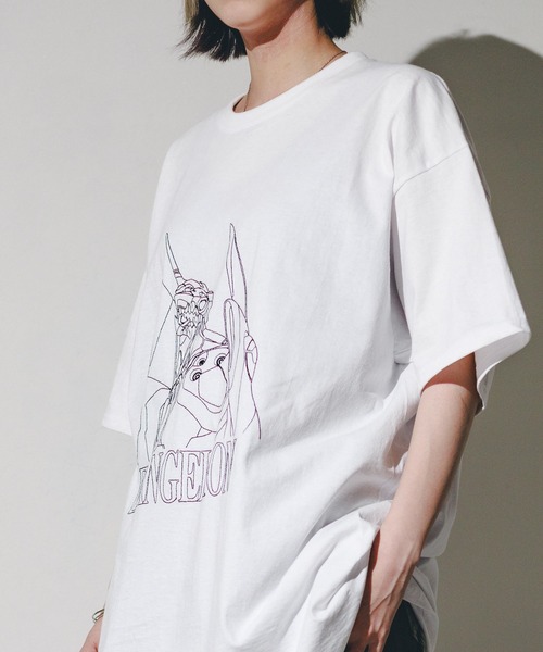 FRUIT OF THE LOOM(フルーツオブザルーム)の「『EVANGELION x FRUIT OF THE LOOM』6oz 刺繍 T(Tシャツ/カットソー・メンズ・ホワイト系その他/ホワイト/ブラック/ブラック系その他・X-LARGE)」の9枚目の写真