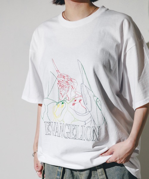 FRUIT OF THE LOOM(フルーツオブザルーム)の「『EVANGELION x FRUIT OF THE LOOM』6oz 刺繍 T(Tシャツ/カットソー・メンズ・ホワイト系その他/ホワイト/ブラック/ブラック系その他・X-LARGE)」の12枚目の写真