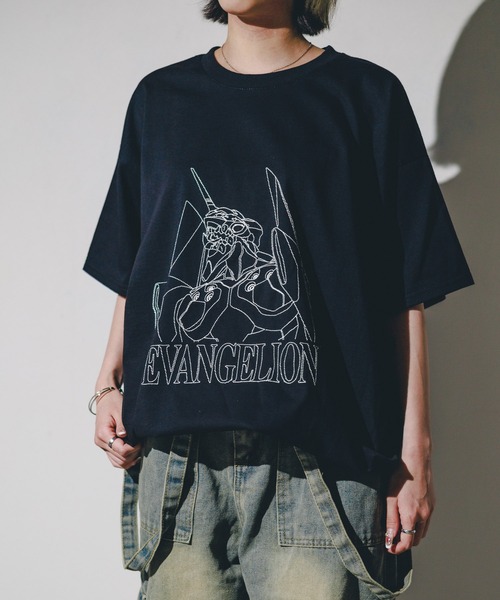 FRUIT OF THE LOOM(フルーツオブザルーム)の「『EVANGELION x FRUIT OF THE LOOM』6oz 刺繍 T(Tシャツ/カットソー・メンズ・ホワイト系その他/ホワイト/ブラック/ブラック系その他・X-LARGE)」の5枚目の写真