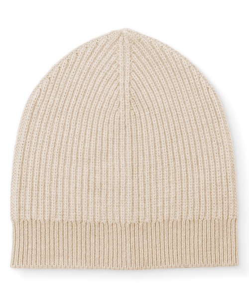 MUJI Labo〕自然のまんまの色 カシミヤニットキャップ（キャップ