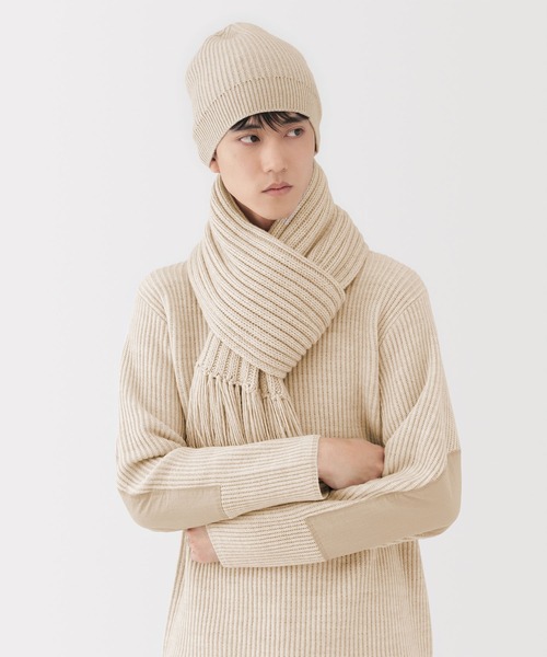 ＭＵＪＩＬａｂｏ　ムジラボ今季　自然のまんまの色　カシミヤニットストール 自然のまんまの色 カシミヤニットストール | 無印良品