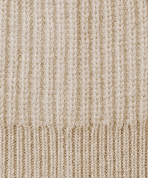 MUJI Labo（ムジラボ）の「〔MUJI Labo〕自然のまんまの色　カシミヤニットキャップ（キャップ・メンズ・ベージュ/ブラウン系・ONE SIZE）」の9枚目の写真