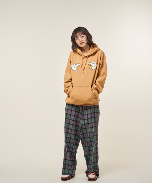 EFFECTEN(エフェクテン)の「【EFFECTEN】 Suka pullover hoodie(パーカー・メンズ・キャメル/ブラック・MEDIUM/LARGE/X-LARGE)」の2枚目の写真