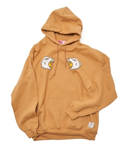EFFECTEN(エフェクテン)の「【EFFECTEN】 Suka pullover hoodie(パーカー・メンズ・キャメル/ブラック・MEDIUM/LARGE/X-LARGE)」の4枚目の写真