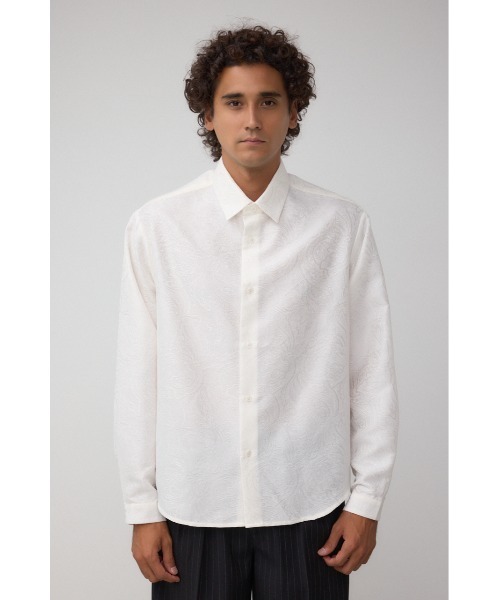 AZUL by moussy(アズールバイマウジー)の「ジャガード総柄シャツ(シャツ/ブラウス・メンズ・ブラック/ホワイト・MEDIUM/LARGE)」の5枚目の写真