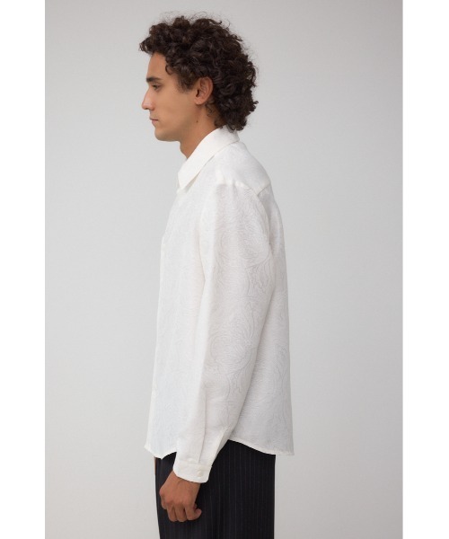 AZUL by moussy(アズールバイマウジー)の「ジャガード総柄シャツ(シャツ/ブラウス・メンズ・ブラック/ホワイト・MEDIUM/LARGE)」の6枚目の写真
