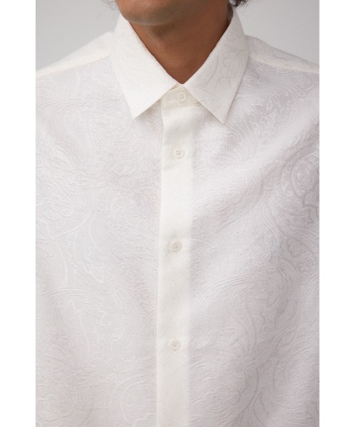 AZUL by moussy(アズールバイマウジー)の「ジャガード総柄シャツ(シャツ/ブラウス・メンズ・ブラック/ホワイト・MEDIUM/LARGE)」の8枚目の写真