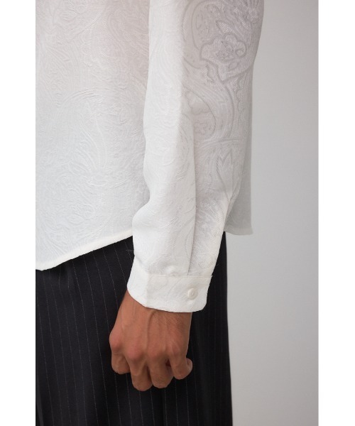 AZUL by moussy(アズールバイマウジー)の「ジャガード総柄シャツ(シャツ/ブラウス・メンズ・ブラック/ホワイト・MEDIUM/LARGE)」の10枚目の写真